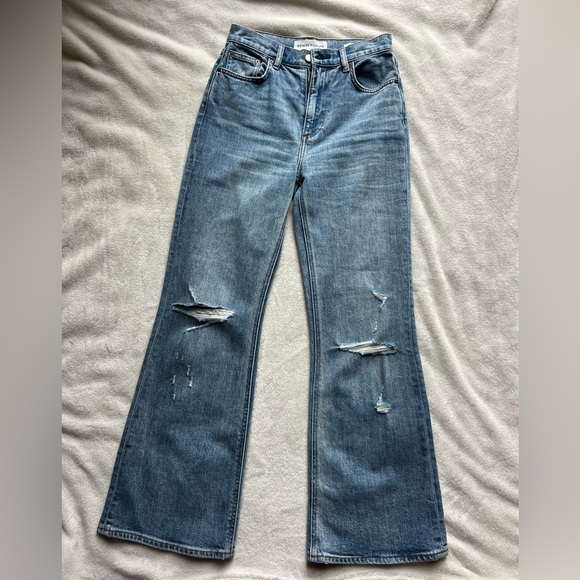 Aritzia Denim Forum Twiggy High Rise Flare Jeans Size 25 - Picture 1 of 5